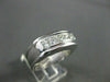 ESTATE 1.26CT DIAMOND 5 STONE PLATINUM CHANNEL MENS ANNIVERSARY RING F/VS #18705
