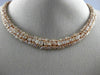 ESTATE LARGE 42.73CT PINK DIAMOND 18KT ROSE GOLD 3D MULTI SHAPE CLUSTER NECKLACE