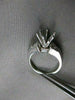 ESTATE .35CT DIAMOND PLATINUM 3D ROUND SEMI MOUNT ENGAGEMENT RING F/G VVS #21096