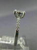 ESTATE WIDE .32CT DIAMOND 18KT WHITE GOLD CLUSTER ROUND PROMISE ENGAGEMENT RING