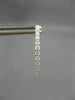 .50CT DIAMOND 14KT WHITE GOLD 3D CLASSIC 1.5mm INSIDE OUT LOVE HOOP EARRINGS