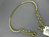 ESTATE .38CT DIAMOND 18K YELLOW GOLD CLASSIC BAR FLEXIBLE LOVE BANGLE BRACELET