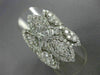 ESTATE LARGE 3.68CT DIAMOND 18KT WHITE GOLD 3D CLUSTER MARQUISE SHAPE LOVE RING