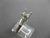 ESTATE .65CT DIAMOND 18KT WHITE GOLD BAGUETTE SEMI MOUNT ENGAGEMENT RING #16577