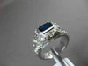 ESTATE 1.49CTW DIAMOND & AAA SAPPHIRE 14KT WHITE GOLD FILIGREE ENGAGEMENT RING