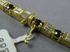 ESTATE 15.88CT DIAMOND & AAA SAPPHIRE 18KT YELLOW GOLD 3D ETERNITY LOVE NECKLACE