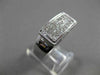 ESTATE WIDE 1.25CT PRINCESS CUT DIAMOND 18KT WHITE GOLD INVISIBLE RING #9321