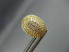 LARGE .83CT DIAMOND 14K YELLOW GOLD 3D CLUSTER DOUBLE HALO CLIP ON POST EARRINGS