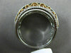 ESTATE WIDE 1.14CT DIAMOND 18KT WHITE & ROSE GOLD SEMI ETERNITY ANNIVERSARY RING