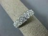 ESTATE 1.50CT DIAMOND 14K WHITE GOLD 3D 5mm ROUND 2 ROW WEDDING ANNIVERSARY RING
