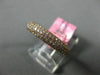 ESTATE .76CT PINK DIAMOND 18KT ROSE GOLD 3D MULTI ROW WEDDING ANNIVERSARY RING