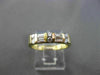 ESTATE .45CT DIAMOND 14KT YELLOW GOLD 2 ROW FLAT WEDDING ANNIVERSARY RING #4340