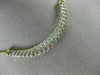 ESTATE 1.0CT DIAMOND 14KT YELLOW GOLD 3D MULTI ROW WAVE SEMI CIRCLE NECKLACE