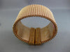 ESTATE EXTRA LARGE 1.50CT DIAMOND 14K ROSE GOLD MULTI ROW ETOILE BANGLE BRACELET