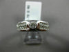 ESTATE .72CT ROUND DIAMOND 14KT WHITE GOLD SEMI BEZEL SOLITAIRE MENS PINKY RING