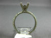 ESTATE 1.66CT DIAMOND 14K WHITE GOLD 4 PRONG ETERNITY SEMI MOUNT ENGAGEMENT RING