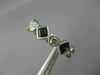 ESTATE 2CT ROUND DIAMOND & AAA SAPPHIRE 14K WHITE GOLD ETERNITY ANNIVERSARY RING