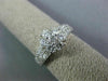 ESTATE 1.25CT ROUND DIAMOND 14K WHITE GOLD 3D CLASSIC FLOWER MULTI ROW LOVE RING