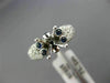 ESTATE .88CT DIAMOND & SAPPHIRE 14KT WHITE GOLD PAVE SEMI MOUNT ENGAGEMENT RING