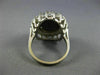 ESTATE MASSIVE 13.5CT DIAMOND & AAA PURPLE STAR SAPPHIRE 14K WHITE GOLD FUN RING