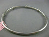 ESTATE .30CT DIAMOND 14KT WHITE GOLD PAST PRESENT FUTURE CIRCLE BANGLE BRACELET