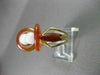 ANTIQUE WIDE 14KT YELLOW GOLD ONYX & WHITE QUARTZ DOUBLE EYE LUCKY RING #22336