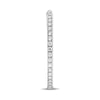 ESTATE 1.50CT DIAMOND 14K WHITE GOLD 3D CLASSIC INSIDE OUT HOOP HANGING EARRINGS
