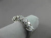 ESTATE 1.40CT DIAMOND 14KT WHITE GOLD LUCIDA 7 STONE ANNIVERSARY RING 4mm #18608