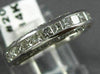 ESTATE .74CT DIAMOND 14K WHITE GOLD 3D FILIGREE WEDDING ANNIVERSARY RING #20013