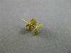 ESTATE SMALL .22CT DIAMOND 18KT YELLOW GOLD 3D ROUND CLUSTER PAVE STUD EARRINGS