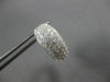 EXTRA LARGE 2.98CT DIAMOND 18KT WHITE GOLD MULTI ROW GRADUATING HUGGIE EARRINGS