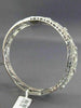 ESTATE WIDE 2.08CT DIAMOND & PINK SAPPHIRE 14K WHITE GOLD ETOILE INFINITY BANGLE