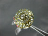 ANTIQUE LARGE 1.40CT DIAMOND & AAA RUBY 14KT TWO TONE GOLD COCKTAIL RING #23391