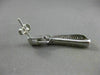 ESTATE .70CT DIAMOND 14KT WHITE GOLD 3D ELONGATED OPEN HEART HANGING EARRINGS