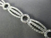 ESTATE WIDE .96CT DIAMOND 14KT WHITE GOLD CLASSIC CIRCLE OF LIFE TENNIS BRACELET