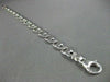 ESTATE WIDE 14KT WHITE GOLD SOLID HANDCRAFTED ITALIAN CLASSIC BRACELET #22778