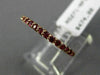 ESTATE .43CT RUBY 14KT ROSE GOLD CLASSIC SEMI ETERNITY WEDDING ANNIVERSARY RING
