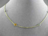 ESTATE 14KT YELLOW GOLD AAA ROUND BEZEL MULTI GEMSTONE BY THE YARD NECKLACE
