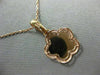 ESTATE 14KT ROSE GOLD HANDCRAFTED 5 CLOVER FLOWER STAR FLOATING PENDANT #23793