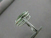 ESTATE 8.40CT DIAMOND & AAA GREEN AMETHYST 14KT WHITE GOLD PEAR HALO RING #21605