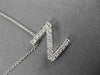 .32CT ROUND DIAMOND 14KT WHITE GOLD CLASSIC INITIAL FLOATING PENDANT #18296