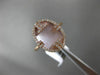 ESTATE .22CT DIAMOND & AAA MOTHER OF PEARL 14KT ROSE GOLD 3D OVAL FUN RING