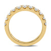 1.0CT DIAMOND 14KT YELLOW GOLD 3D ROUND SEMI ETERNITY WEDDING ANNIVERSARY RING