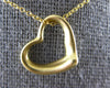 ESTATE TIFFANY & CO. PERETTI 18KT YELLOW GOLD 3D OPEN HEART FLOATING PENDANT