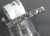 ESTATE 1.20CT DIAMOND 14KT WHITE GOLD ETERNITY WEDDING ANNIVERSARY RING #22085