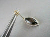 ESTATE 14KT MARQUISE 6.15CTW SMOKEY TOPAZ & DIAMOND WHITE & YELLOW GOLD EARRINGS