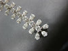 EXTRA LARGE 7.12CT DIAMOND 18KT WHITE GOLD 3D FLOWER CHANDELIER HANGING EARRINGS