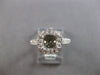 WIDE 1.35CT DIAMOND 14KT WHITE GOLD FILIGREE SEMI MOUNT ENGAGEMENT RING #28147