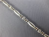 .75CT DIAMOND 14KT WHITE GOLD CLASSIC MATTE & SHINY BEZEL TENNIS BRACELET #1471