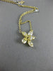 GIA 1.57CT WHITE & FANCY YELLOW DIAMOND 18KT YELLOW GOLD CLASSIC FLOWER NECKLACE